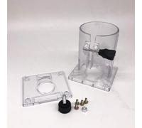 Base di ricambio in plastica trasparente per fresatrice 3701 3703 per la lavorazione del legno, 8,8 x 8 cm, 150 g, accessorio protettivo