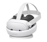 Base di Ricarica Compatibile con Accessori Meta Quest 3S, Stazione di Ricarica Veloce con 2 Batterie Ricaricabili per Controller (Senza Caricatore e Passthrough) - Carina D1S Lite
