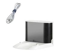 Base di ricarica, compatibile con Roborock, S50 S51 S55 S5 MAX S6 S6MaxV E4 E5 Ricambi Robot Aspirapolvere Accessori for la riparazione(White With cable)