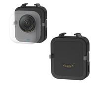 Base di ricarica magnetica per Insta360 Go Ultra, stazione di ricarica rapida ricaricabile con supporto a scarpa fredda e attacco filettato da 1/4" (nero/batteria integrata da 500 mAh)