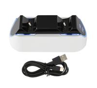 Base di ricarica per controller PS5, accessori PS5 con ricarica rapida per controller DualSense ed Edge, indicatori LED e design unico, luce