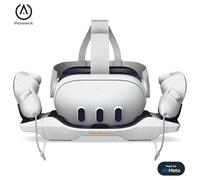 Base di ricarica PowerA per Meta Quest 3 / 3S, Con licenza ufficiale concessa da Meta, caricatore per visore VR e controller, batterie ricaricabili controller, fino a 30 ore per carica, USB-C