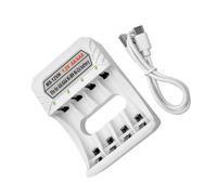 Base di ricarica rapida tipo C a 4 slot con 4 slot scatola di ricarica 4CH per batterie NIMH da 1,2 V AA/3A
