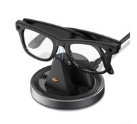 Base di ricarica USB C per Ray-Ban per occhiali Meta Smart, supporto di ricarica rapida con cavo, stazione nera compatta per casa, viaggi, ufficio