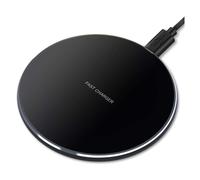 Base di ricarica wireless, ampia compatibilità, caricabatterie wireless veloce per la maggior parte dei dispositivi abilitati Qi, ricarica wireless
