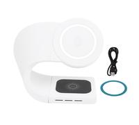 Base di ricarica wireless efficiente, caricabatterie rapido in rame puro con tecnologia compatibile con MagSafe per piÃ¹ dispositivi, chip Smart3Core