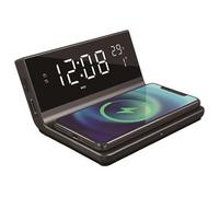 BASE DI RICARICA WIRELESS NERA DA 15W CON OROLOGIO E SVEGLIA SCLOCK15WBK