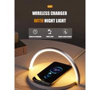 Base di ricarica Wireless ● Ricarica rapida da 10W ● Luce notturna
