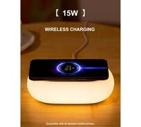 Base di ricarica Wireless ● Ricarica rapida da 15W ● Luce notturna portatile