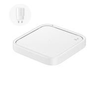 Base di ricarica wireless Samsung 15W con caricatore e cavo USB-C Bianca