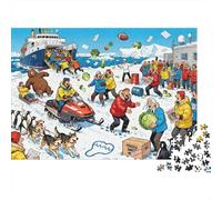 Base di Ricerca Antartica Saluto Snafu Puzzle in Legno Impermeabile DIY Puzzles Da 1000 Pezzi Regali Per Adulti Sfidanti E Rompicapo Giochi Educativi