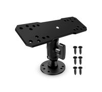 Base di supporto in alluminio compatibile con Garmin Lowrance Humminbird | Supporto per Fish Finder girevole a 360° con AMPS, braccio corto regolabile da 10,9 cm e adattatori a sfera da 3,8 cm di
