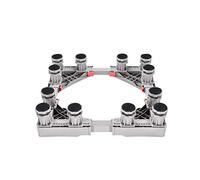 Base di supporto per lavatrice regolabile e resistente, supporto multifunzionale per frigorifero e asciugatrice, 4/8/12 piedini resistenti, ripiano a rulli per uso domestico, supporto stabile