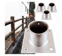 Base di supporto per terrazza, Adattatore for montaggio su molo, bulloni/viti laterali inclusi, supporto incorporato in acciaio inossidabile(Dia 110mm(4.3in),4 Pcs)