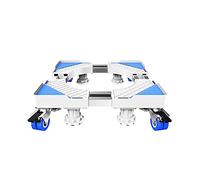 Base di supporto telescopica per lavatrice - Regolabile in lunghezza da 59 a 76 cm e in larghezza da 52 a 70 cm. Supporto universale per elettrodomestici con ruote per una facile mobilità - Compatibi