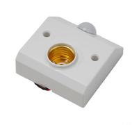 Base E27 Accensione Automatica Motion Sensor 86x86mm | Rilevamento movimento umano, spegnimento , risparmio energetico, tensione 110-240V, per ideale ingressi