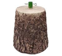Base effetto legno per Albero di Natale -tronco albero - Supporto Decorativo Effetto Legno Naturale, Robusto e Stabile per Alberi fino a 210 cm, 32x22x22