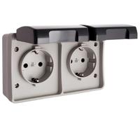 Base fissa a tenuta stagna doppia IP44