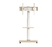 Base for mobile TV da terra con altezza di montaggio girevole e regolabile, adatta for TV da 32-75 pollici(With tray)