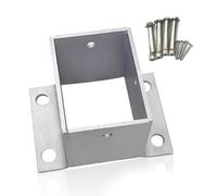 Base For Palo, 2×4, 4×6, Argento 2 Pezzi, Sedile Angolare Rettangolare In Acciaio Inossidabile 304(2x1.2x3.1)