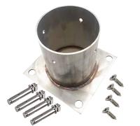 Base for palo in acciaio inossidabile arrotondato resistente for supporti for ponti e installazione di ringhiere(200x120mm)