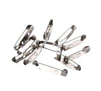 Base for Spilla Da 50 Pezzi Con Perni Con Foro Clip 15-35 Mm Accessori Vuoti for La Creazione Di Gioielli Fai-da-te(Silvery2,25mm)