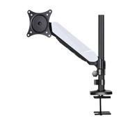 Base for supporto monitor, Regolabile in altezza, Telescopico | Girevole, Rialzato, Compatibile LCD/LED(Ivory white single arm pole grommet mount 40 cm)