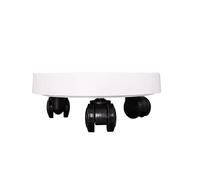 Base for vaso da fiori Contenitore for piante Vassoio for su ruote La base for for può essere utilizzata in ufficio, soggiorno, balcone, patio o giardino Vassoi for fioriere for esterno(White,25cm)