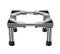 Base Frigorifero Regolabile Per Lavastoviglie Condizionatore d'aria Asciugatrice e Congelatore Larghezza Regolabile 45-65cm Aumento Altezza 19cm-22cm Grigio