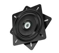 Base girevole con piastra orientabile, Giradischi Lazy Susan con cuscinetti a sfera in acciaio laminato a freddo nero 6-12 pollici for sedie girevoli(8inches)