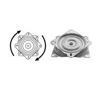 Base girevole inox frizionata per sedile 165x165 mm - 1 PZ Osculati - 48.648.01