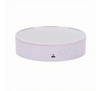 Base Girevole per Fotografia 360 Gradi, Bianco A Specchio, Diametro 15 Cm | Alimentazione Tramite USB, Piatto Girevole con Specchio, Elettrica, Atzzatura Fotografica, per Vetrine