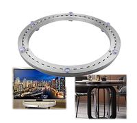 Base Girevole Per Giradischi Lazy Susan In Lega Di Alluminio Resistente Ø 20cm 40cm 50cm 60cm Cuscinetto Girevole Per Tavolo Rotondo Per Tavolo Da Cucina In Vetro/granito/legno, Con Silenziatore In PE