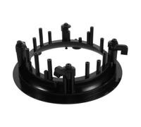 Base Griglia Altoparlante da Soffitto Rotonda 6,5 Pollici in Plastica | Accessorio Nero dal Profilo Elegante, Montaggio a Incasso, Adattamento , per Installazioni a Parete e Soffitto