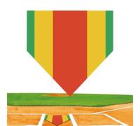 Base Home Plate Per Allenamento Baseball - di Lancio Antiscivolo con Strisce Colorate | Base Cortile Alta Visibilità Resistente Agli Agenti Atmosferici Per Lanciatori Principianti Battitori