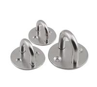 Base in acciaio inossidabile 304 Diametro 33/40/50MM Forma rotonda Gancio Ventilatori da soffitto Sacchi di sabbia Amache Divano for il tempo libero Gancio fisso(Base Dia.33mm)