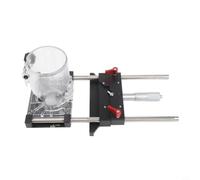 Base in alluminio per fresatrice da 65 mm, per sistema di guida di precisione con regolazione fine da 0,01 mm, staffa per scanalatura per lavorazione del legno per fresatura accurata e