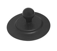 Base in alluminio Supporto per bici da moto Nero Base per stelo forcella con palla per testa per adattatore a sfera Supporto per telefono per auto Supporto girevole Supporto per sfiato Auto Supporto