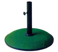 Fraschetti Base per ombrellone Kroma tonda in cemento – Palo centrale regolabile – Verde 15 kg