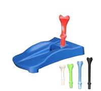 Base in erba per colpire tappetino | Supporto con 5 tee pretagliati - Base a T da golf, per simulatore di golf, campo guida Putting Green Training Game Hitting Mat