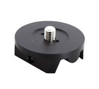 Base in Lega di Alluminio per Montatura Equatoriale 57mm | , allineamento stabile, vibrazioni, montaggio equatoriale preciso(Is black)
