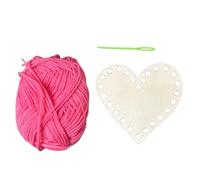 Base in legno incompiuto per maglieria, cestino in legno all'uncinetto,Set di base in legno a forma di cuore per maglieria artigianale - Tagliere da lavoro a maglia fatto a mano, set di artigianato in