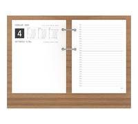 Base in legno per calendario - 24,5 x 18,5 cm - con portapenne - molto stabile - 333 - 0000