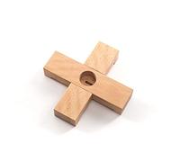 Base In Legno Per Neon "Linea" Cm.22X22 H. 23