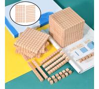 Base in legno Ten Blocks Class Math Manipulative Math Games Blocchi numerici
