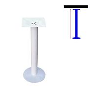 Base in metallo per tavolo da bistrot o tavolo da pranzo, 95 cm, supporto bianco per tavoli robusti o tavolini laterali - design durevole in un unico pezzo - ideale per uso domestico e ristorante