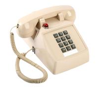 Base in metallo per telefono da scrivania cablato dal design vintage per la