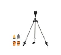 Base in metallo Testa spruzzatore treppiede Design a tenuta stagna Raccordo per tubo flessibile da 3/4 "Modelli spruzzati personalizzabili Irrigazione esterna Ugello multiplo Irrigazione del giardino