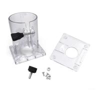 Base in plastica trasparente per fresatrice per falegnameria, accessorio protettivo compatibile con modelli Proxxon 3701 e 3703, 8,8 x 8 cm