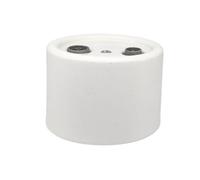 Base in porcellana bianca senza cornice per TV+R, con un design elegante e funzionale che completa il tuo arredamento, fornendo un supporto estetico e sicuro per il tuo intrattenimento.